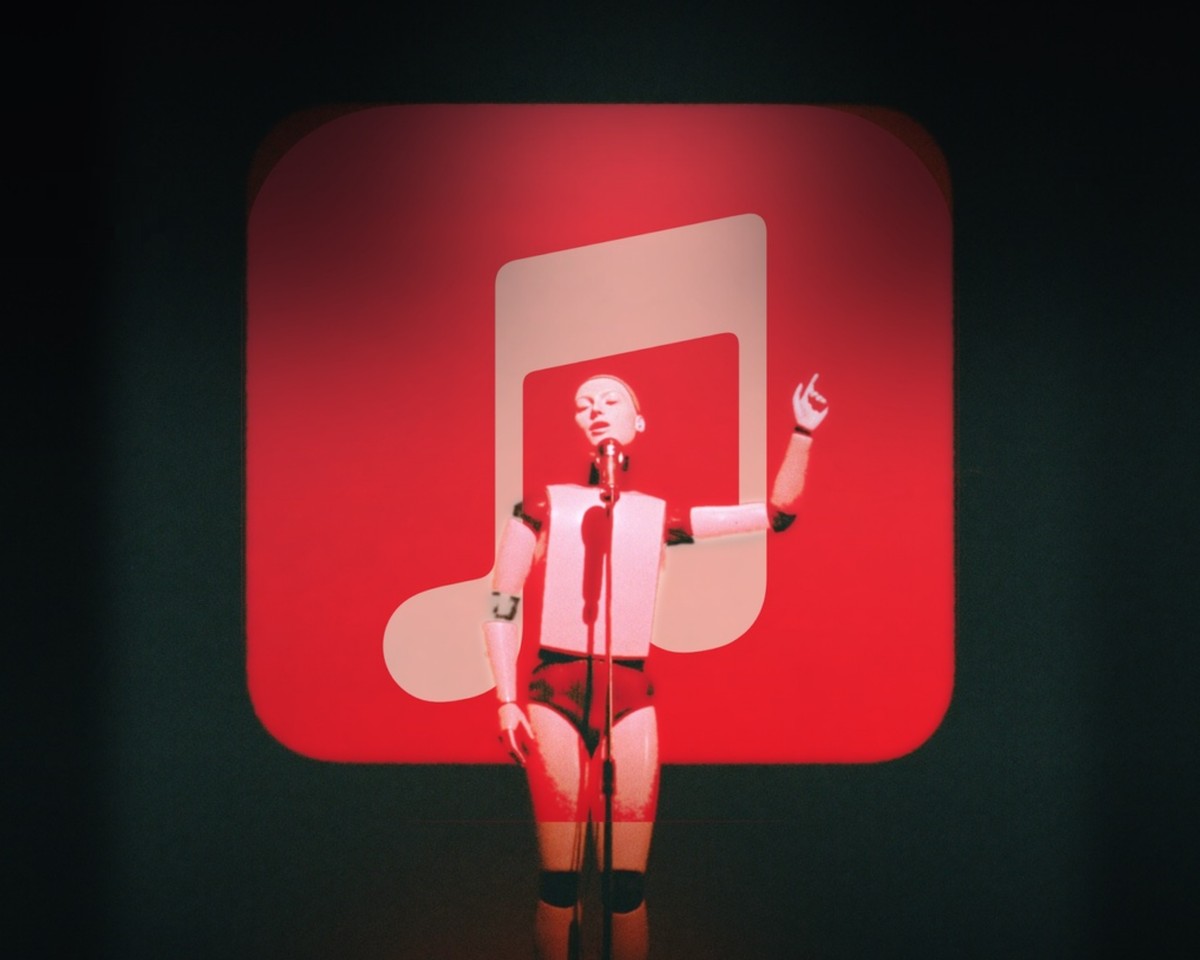 Illustration for the Apple Music AI labeling story