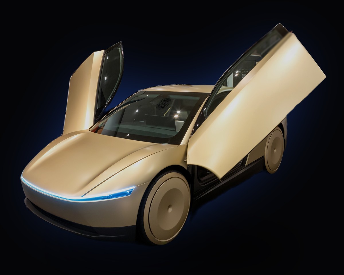 Illustration for the Tesla Cybercab launch story