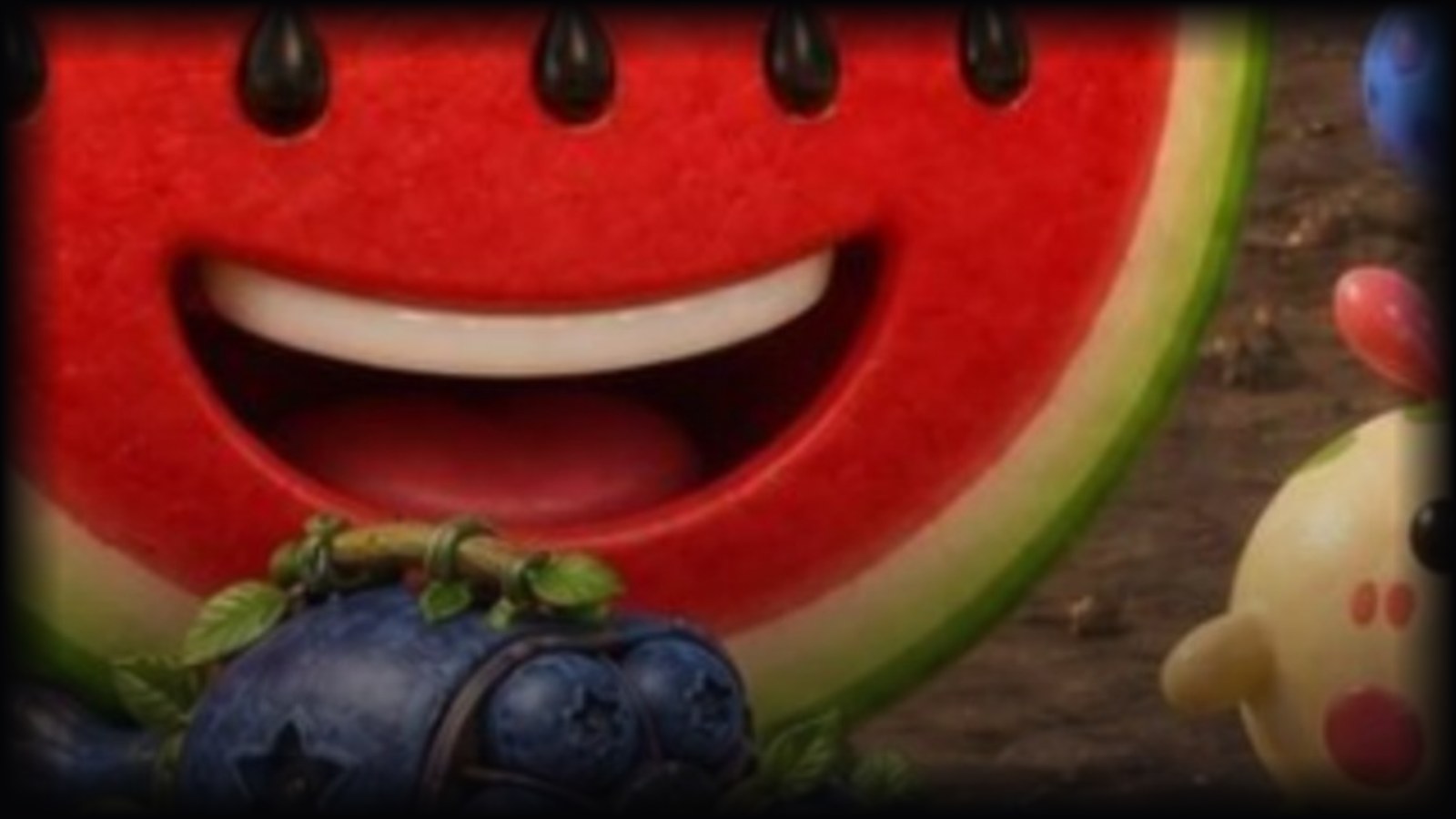 Splash screen of Le Royaume des Pepins with the watermelon hero
