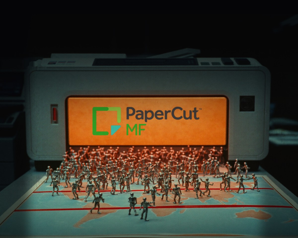 Illustration for the PaperCut AI agent swarm story