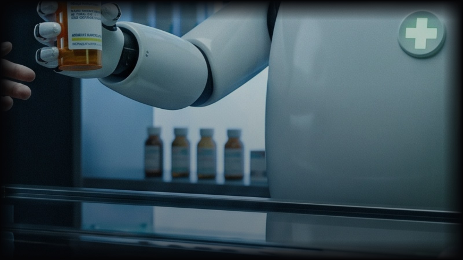 Illustration for the Queue robot pharmacy story
