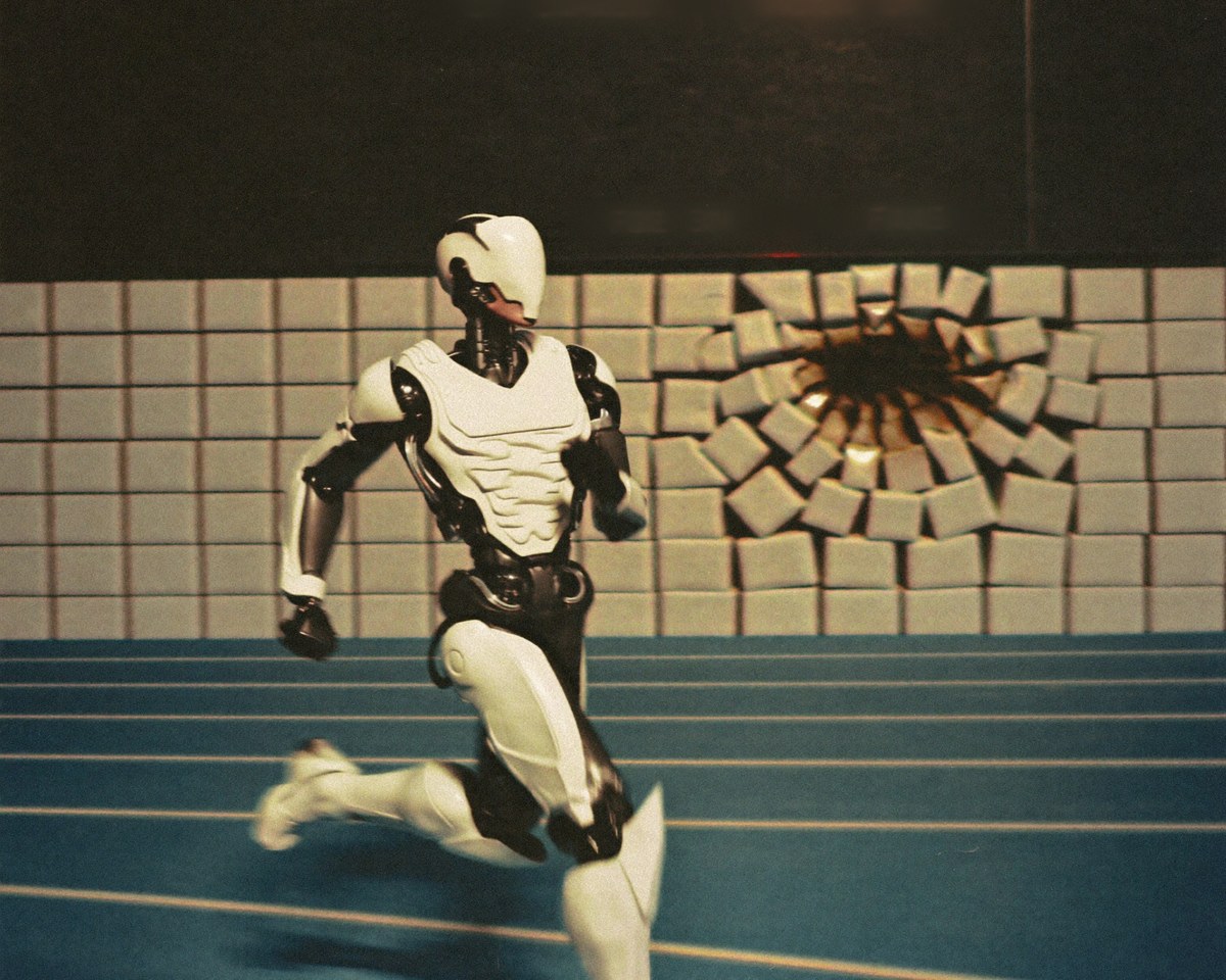 Illustration for the humanoid robot sprint record story